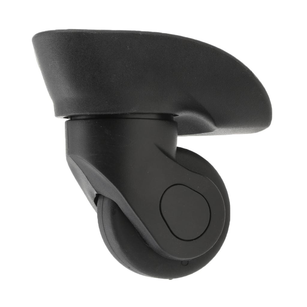 2 Pieces/Set Swivel Mute Wheels for Replacement Luggage Casters DIY Black