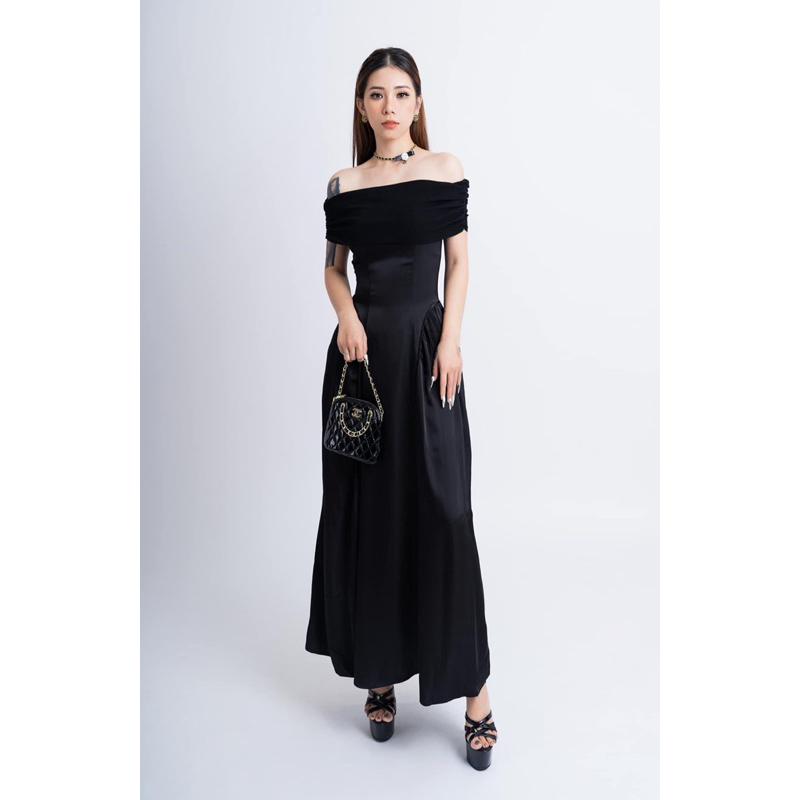 Đầm trễ vai hàn quốc -D28