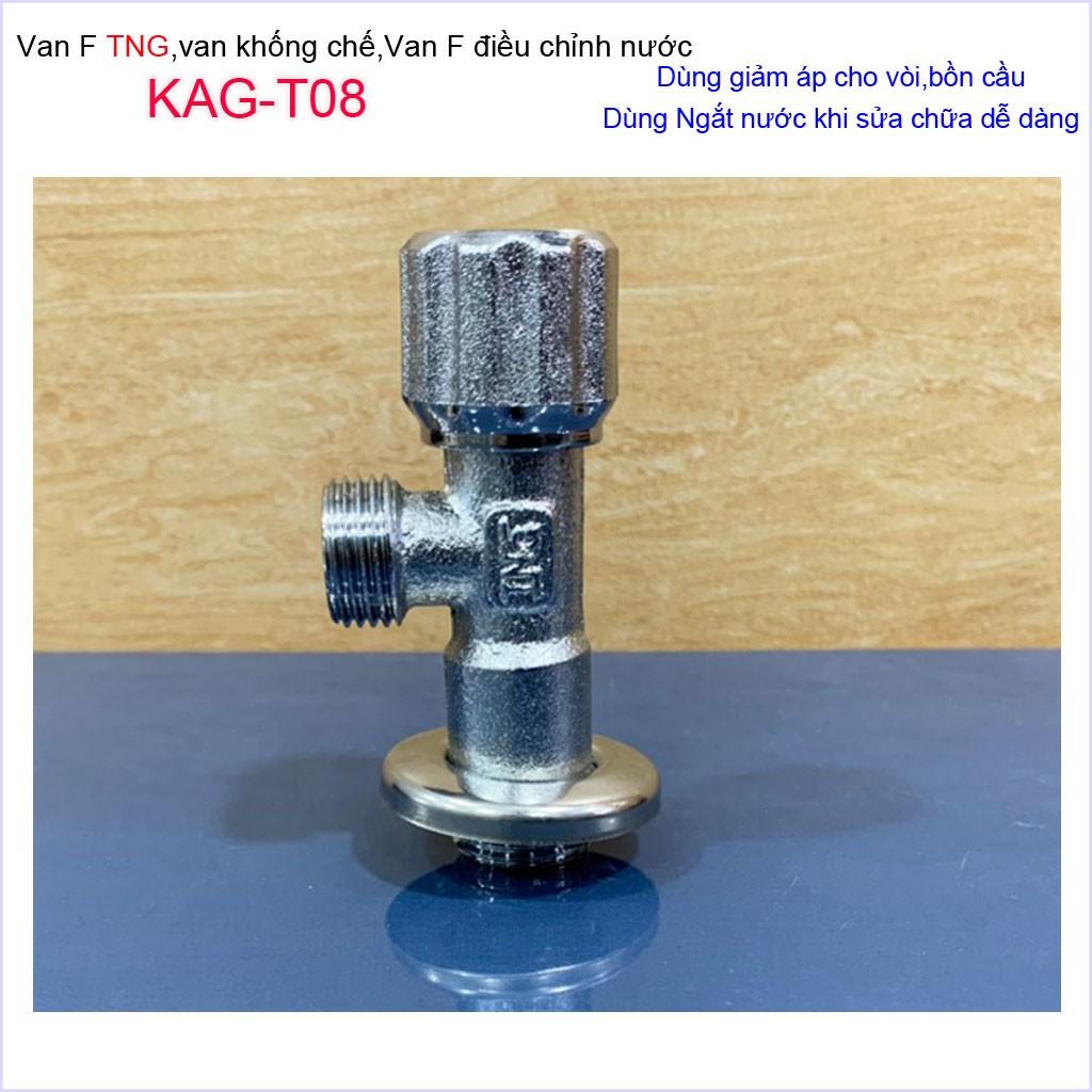 Van giảm áp lực nước KAG-T08, van F TNG đồng nguyên chất bền bỉ sử dụng tốt, van khống chế điều chỉnh nước