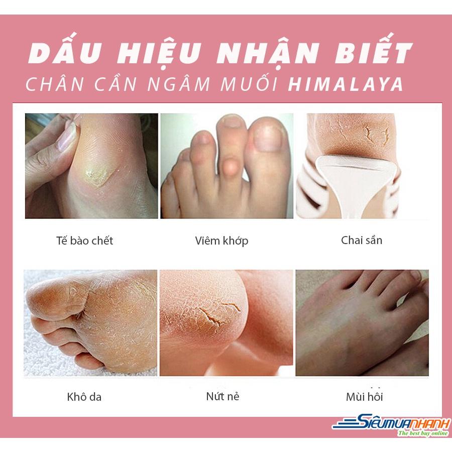 Muối Hồng Ngâm Chân Himalaya Dạng Say - Hỗ Trợ Ngủ Ngon, Hôi Chân, Xương Khớp, Thải Độc, Tẩy Da Chết