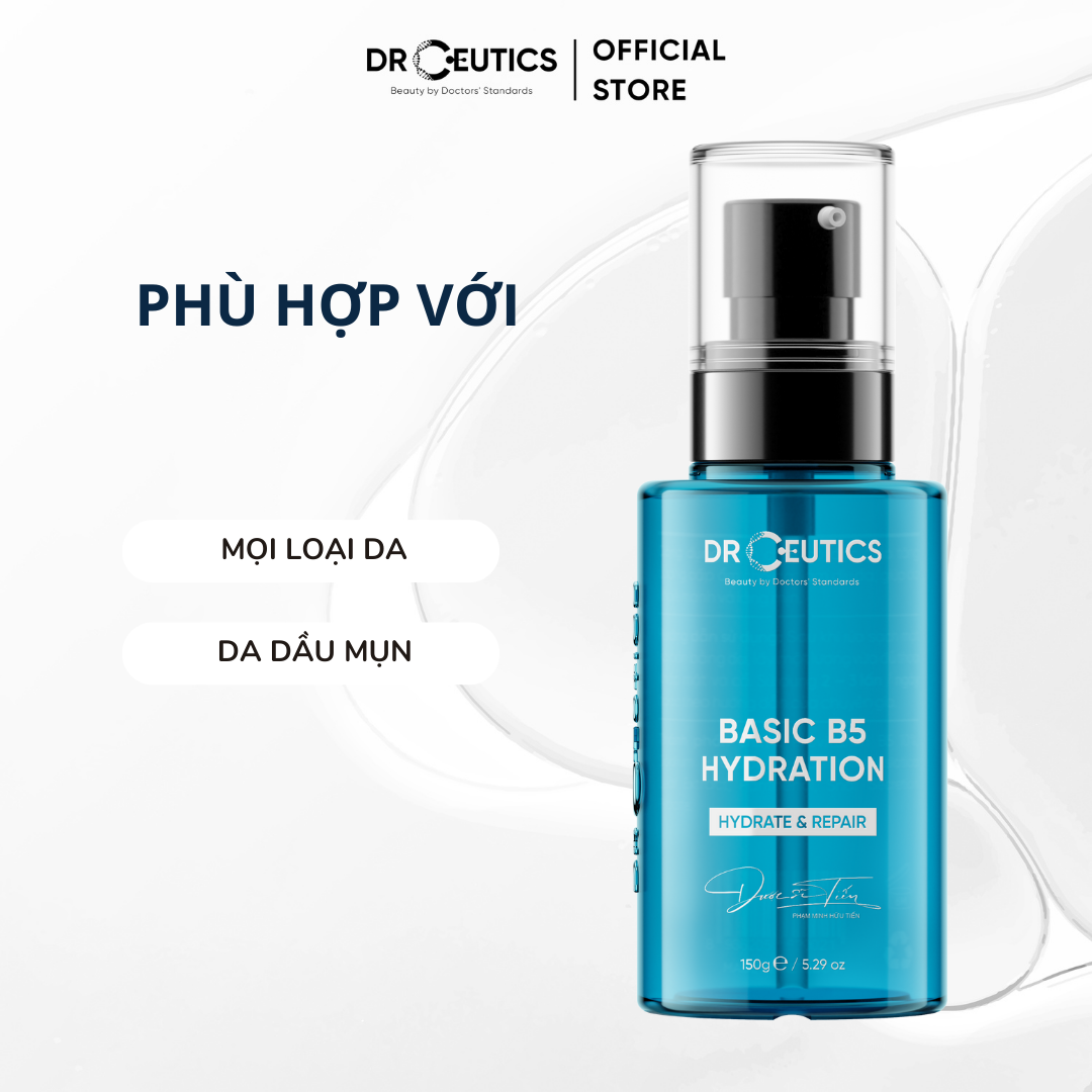 DRCEUTICS Tinh Chất B5 Basic Hydration 5% DrCeutics Cho Da Dầu Mụn - LIMITED VERSION (150g)