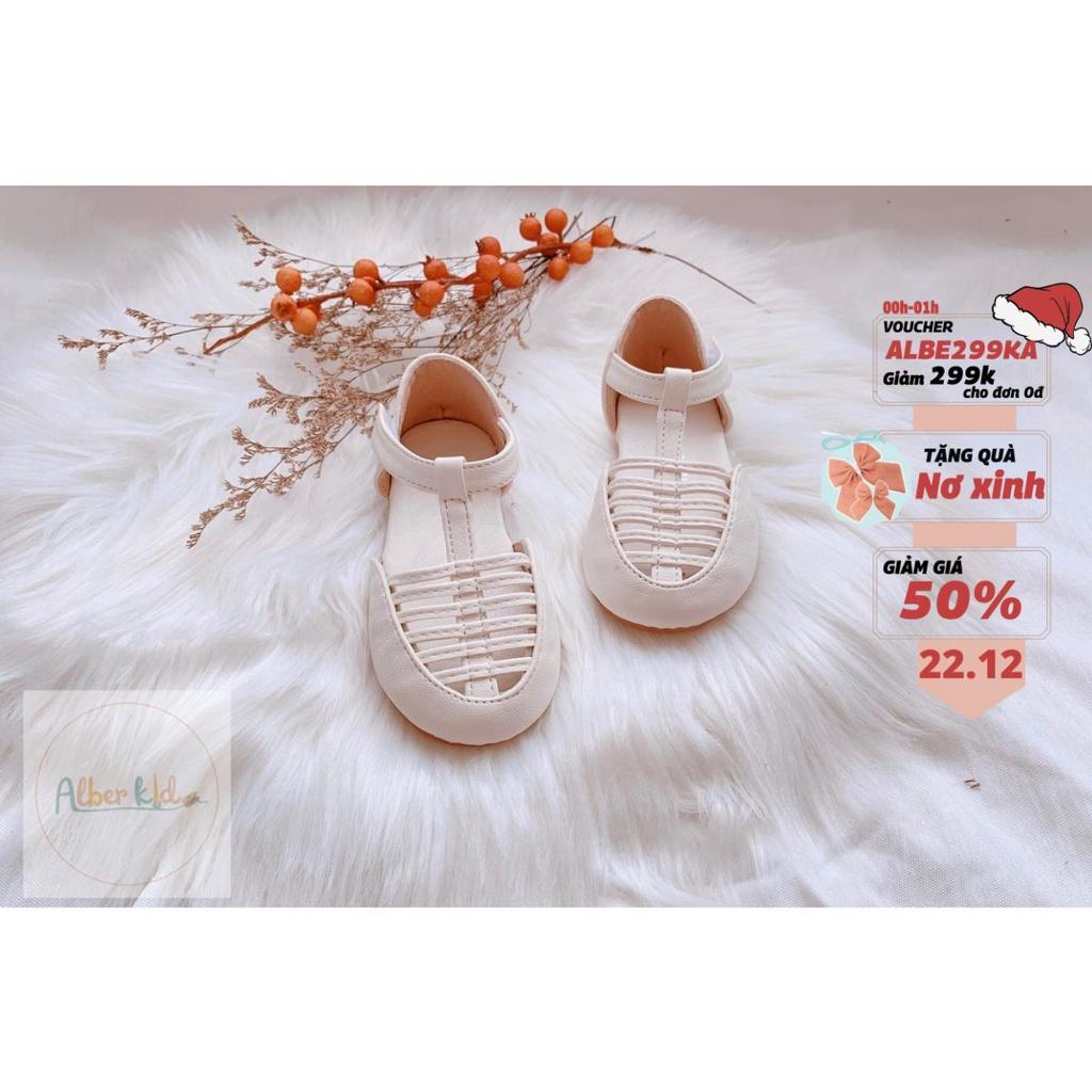 Giày cho bé gái ALBERKIDS búp bê vintage ĐẾ TRẮNG cho trẻ em siêu xinh cho bé gái từ 2,3,4,5,6,7,8,9,10,11,12 tuổi