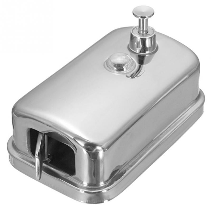 Bình đựng xà phòng nước rửa tay nhấn treo tường inox siêu bền 800ml