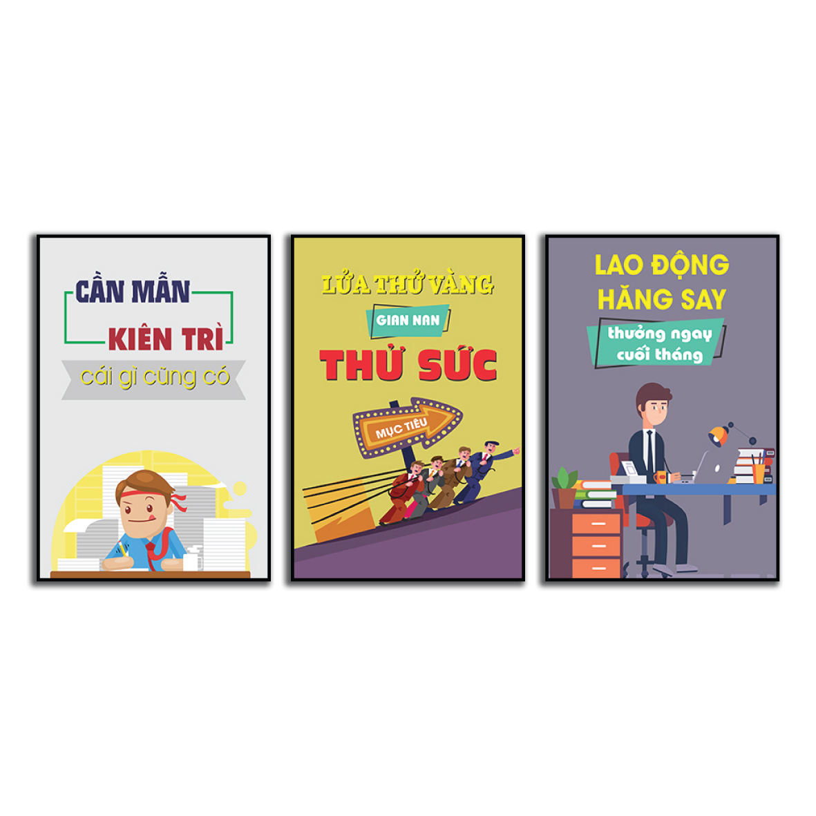 Bộ tranh tạo động lực chăm chỉ làm việc DL-5