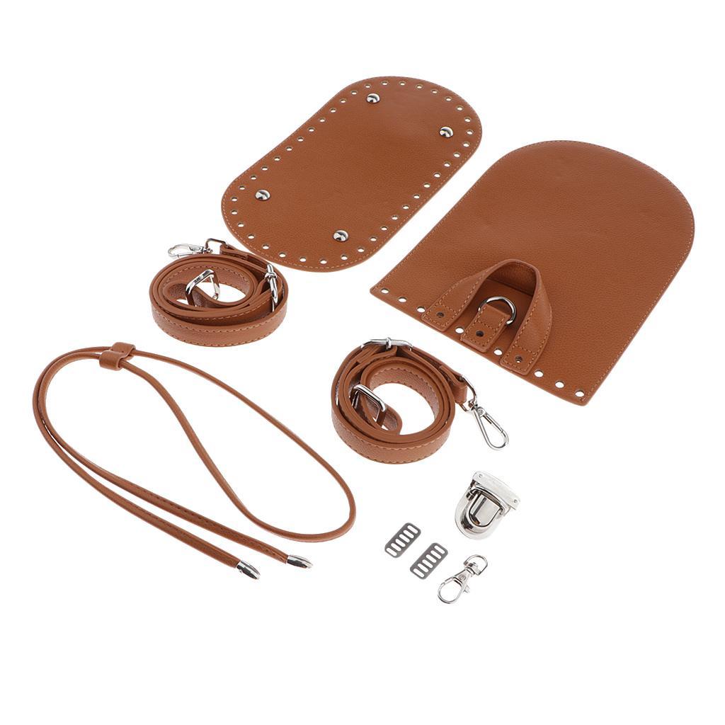 Leather Knit Backpack Making Craft Kit Brown