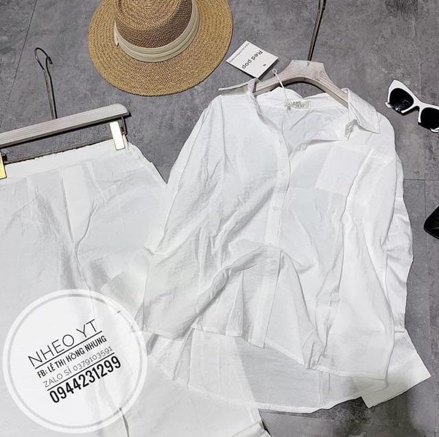 Áo sơ mi đũi trơn