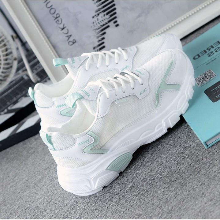 Giày sneaker nữ (trắng xanh) 000024