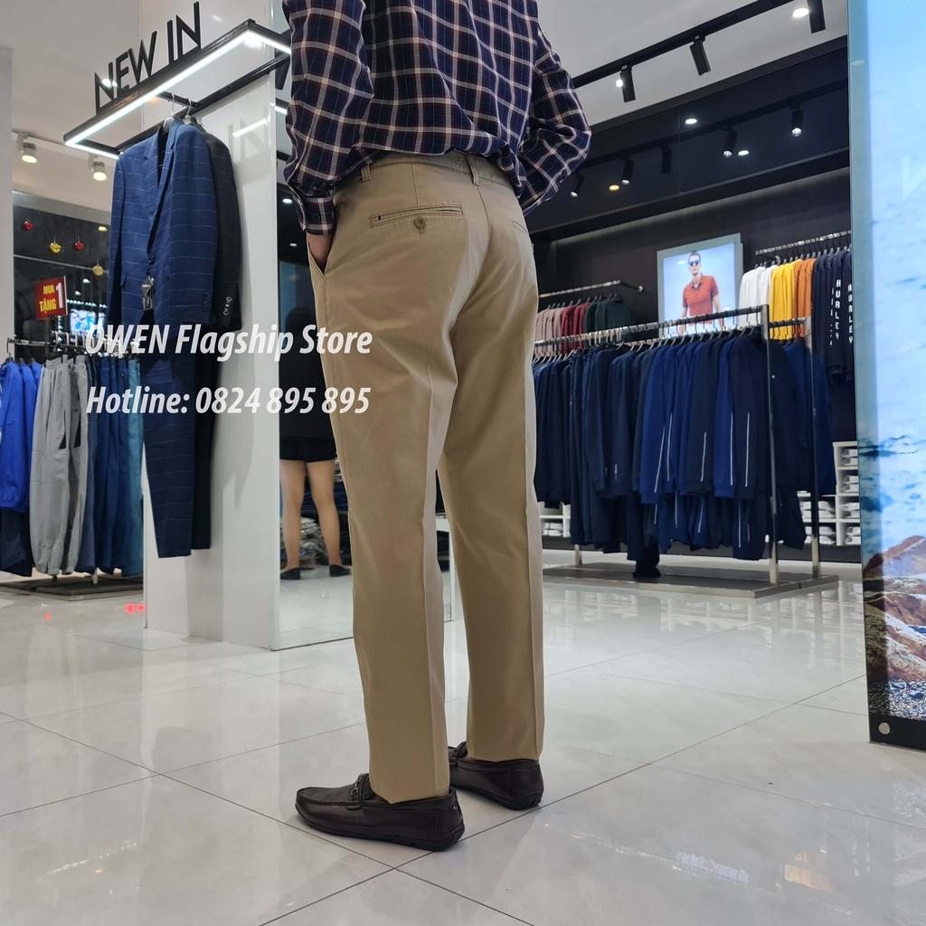 OWEN - Quần kaki nam 100% Cotton dáng SLIMFIT mã QKSL22231