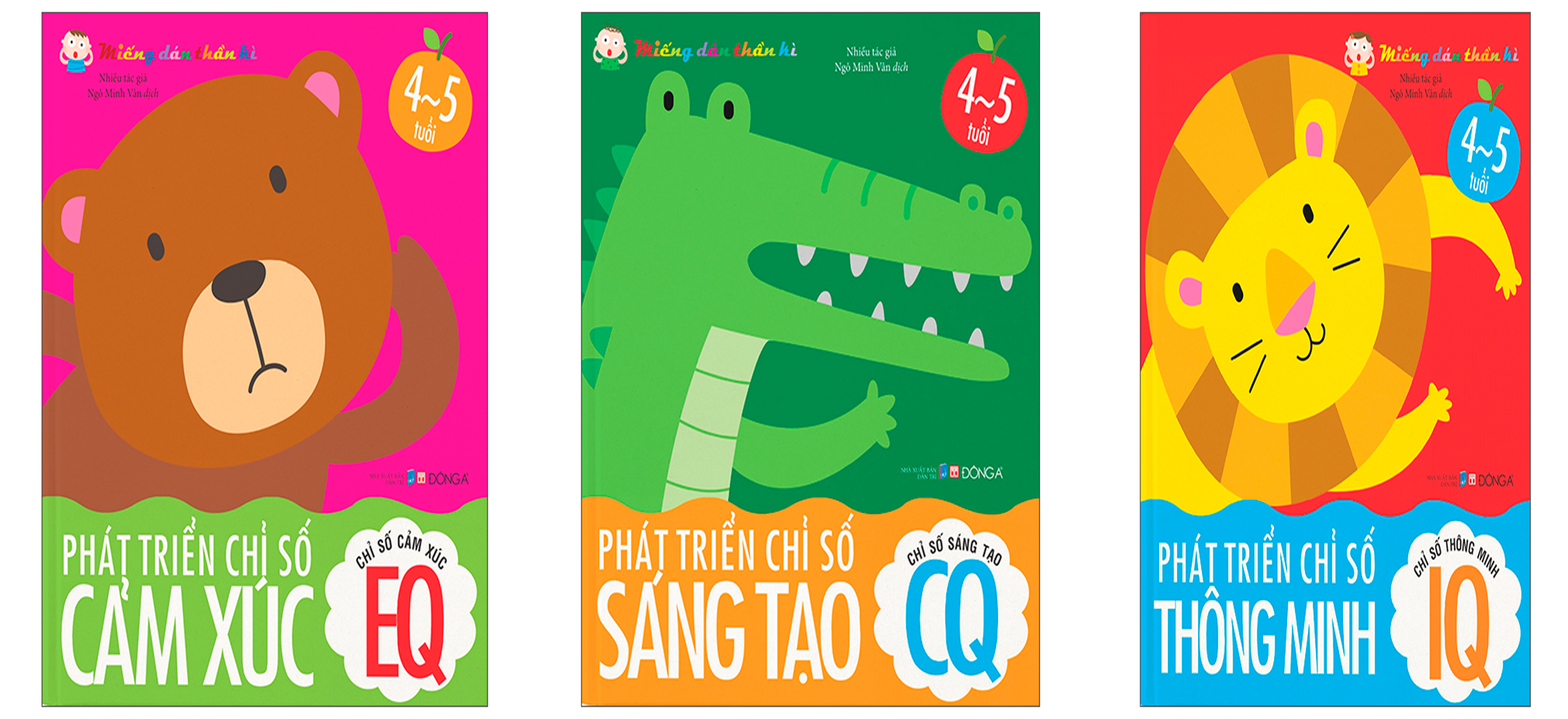 Bộ 3 Cuốn Miếng Dán Thần Kì - Phát Triển Chỉ Số EQ/IQ/CQ