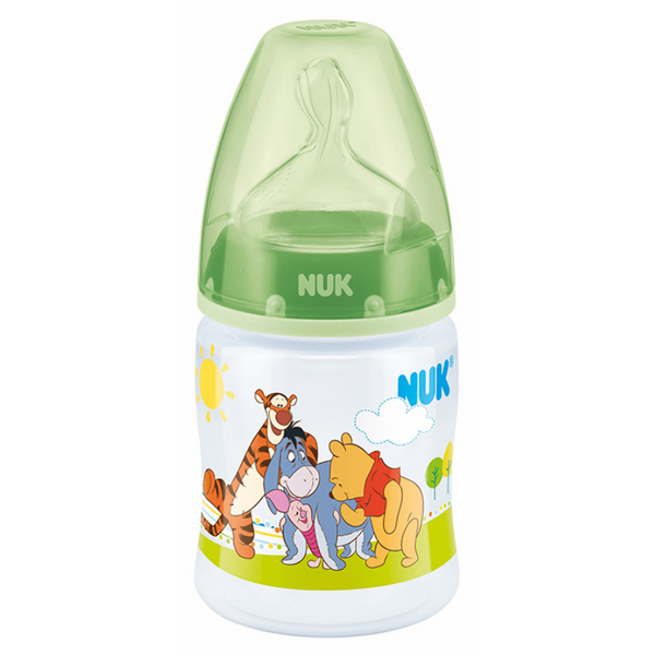 Bình Sữa Nhựa PP 150ml  Disney Núm Ti Silicone S1 Nuk NU11732 (Size M) - Màu Ngẫu Nhiên