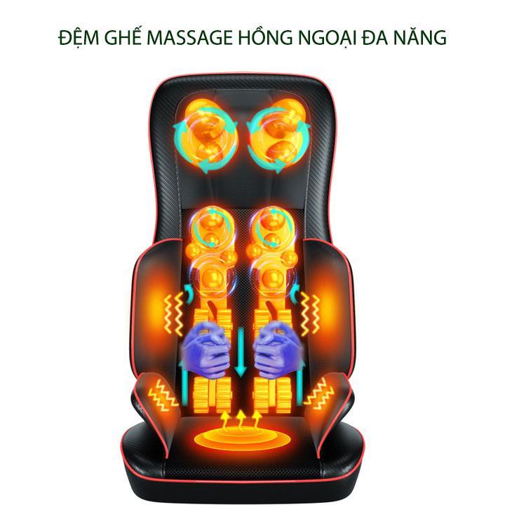 Đệm massage toàn thân thế hệ mới, có hồng ngoại, rung