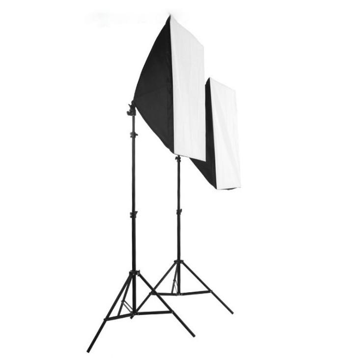 3L10 Bộ đèn studio chụp ảnh sản phầm chân đèn 2m và 1 Soft Box 50x70cm bảo hành 6 tháng