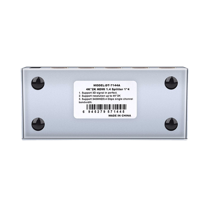Bộ Chia HDMI 1 ra 4 Dtech DT-7144A - Hàng Chính Hãng