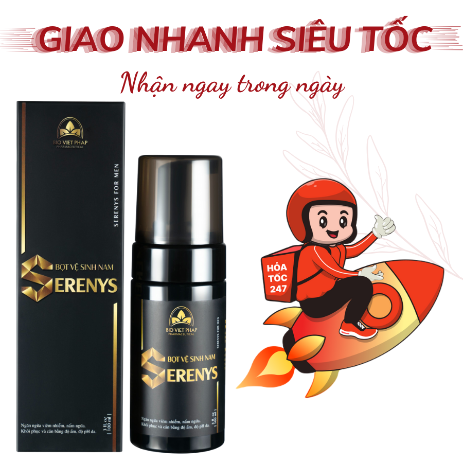 Bọt vệ sinh Serenys 100ml – Ngăn ngừa nấm ngứa ở nam