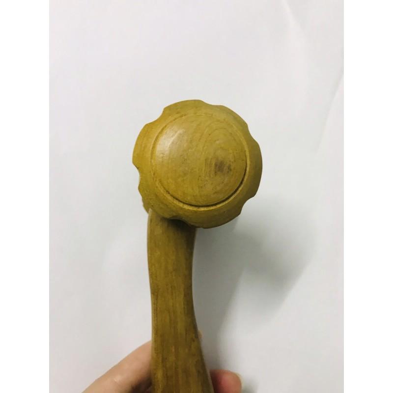 Dụng cụ lăn massage cơ thể bằng gỗ thơm, con lăn chân tay lưng giúp thư giãn
