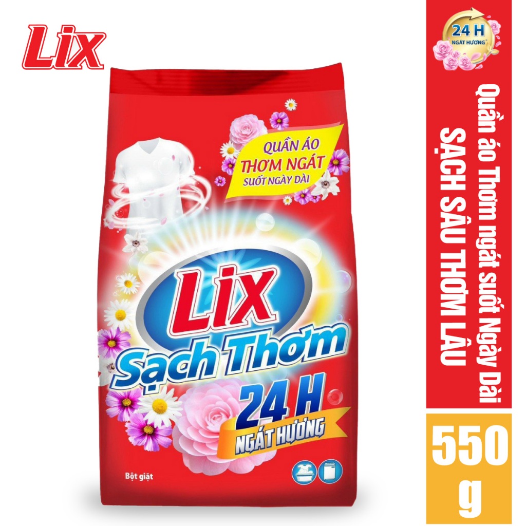 Bột giặt Lix sạch thơm 550g ES055