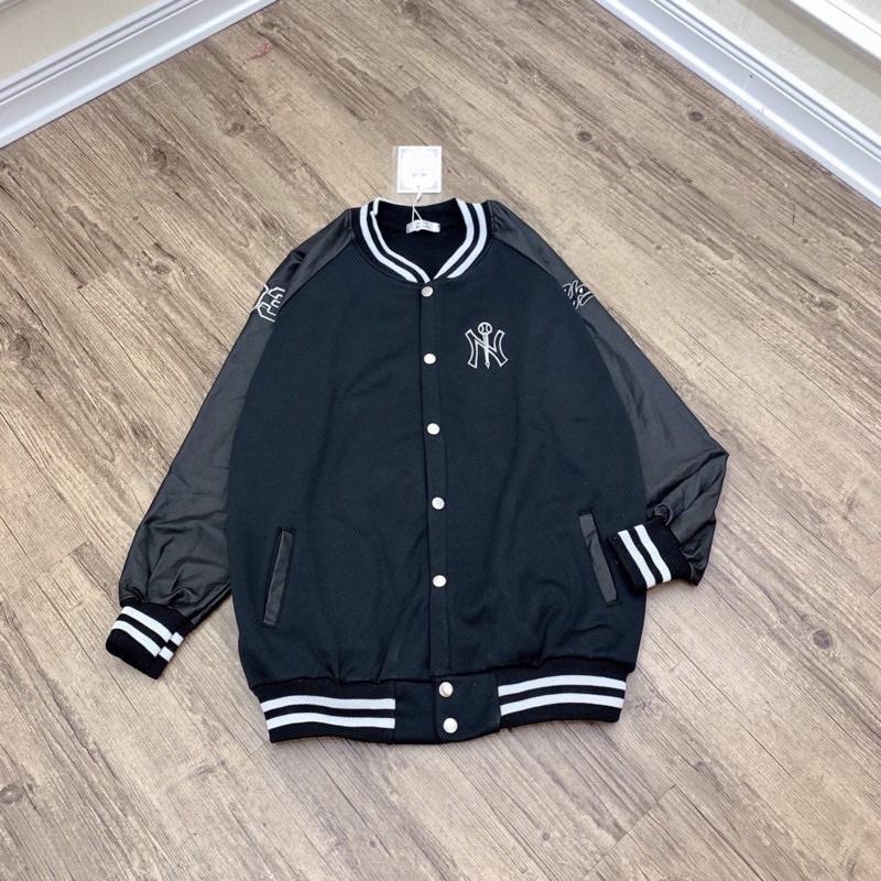 BOMBER NỈ PHỐI TAY, GIÓ 2 LỚP UNISEX NAM NỮ