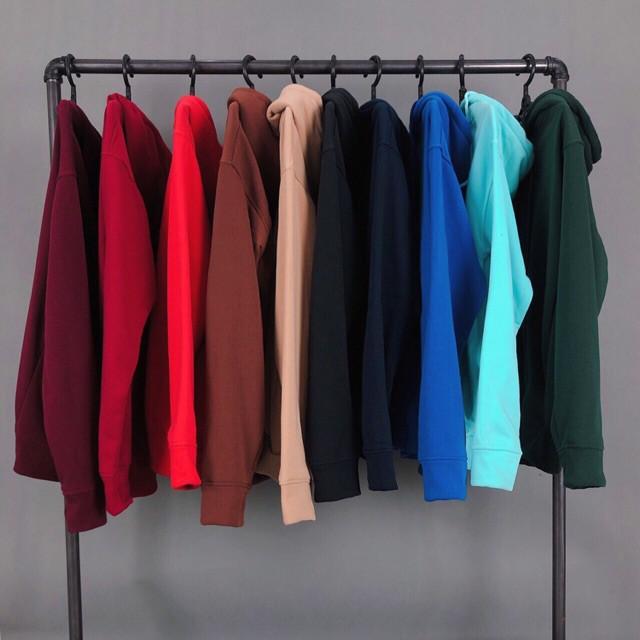 Áo Hoodie Trơn Nhiều Màu