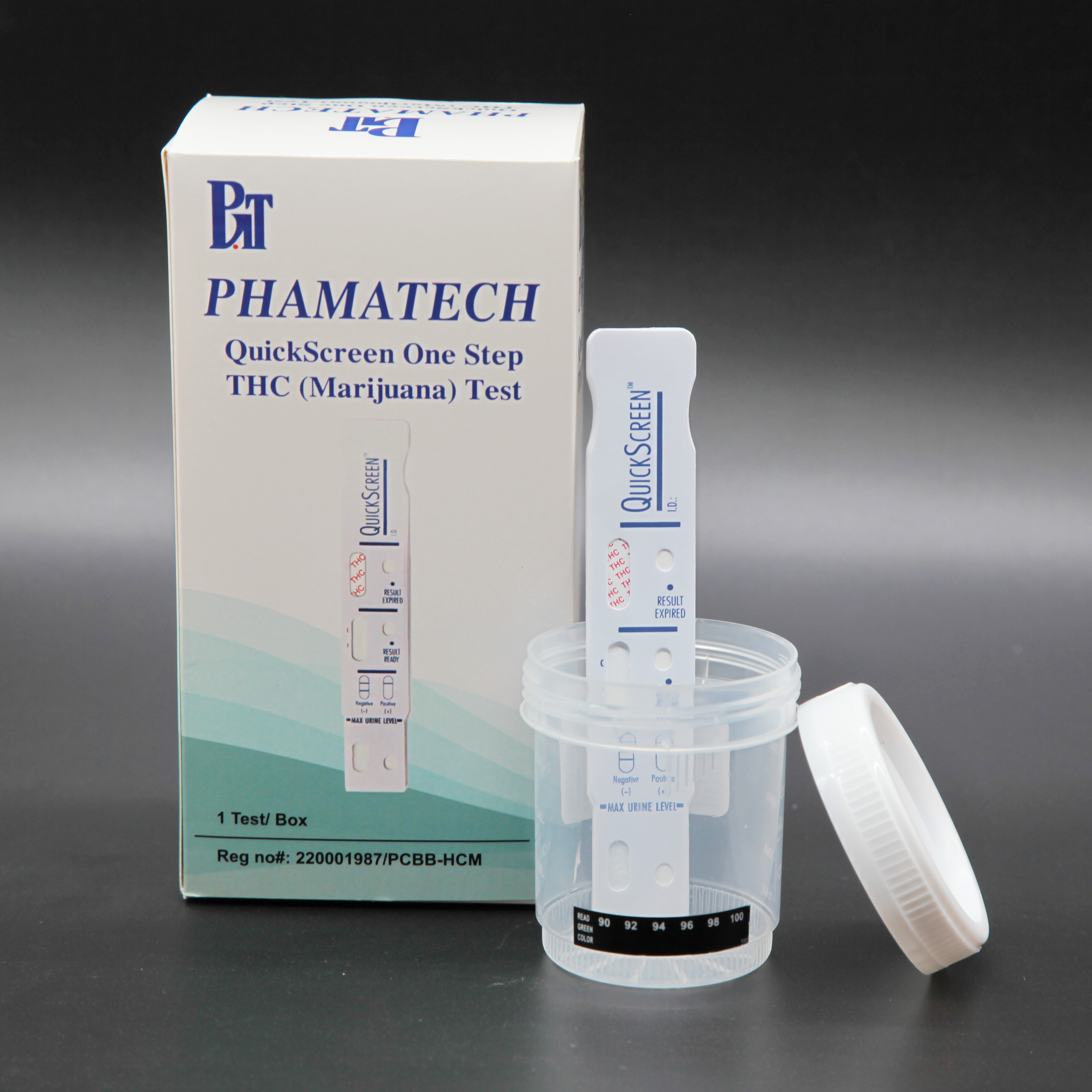 Phát hiện nhanh chất gây nghiện THC (Marijuana) - Phamatech QuickScreen One Step THC (Marijuana) Test