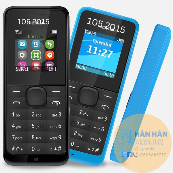 Điện thoại cho Nokia 105 zin 2015 2017 2019 - 1sin or 2sim zin