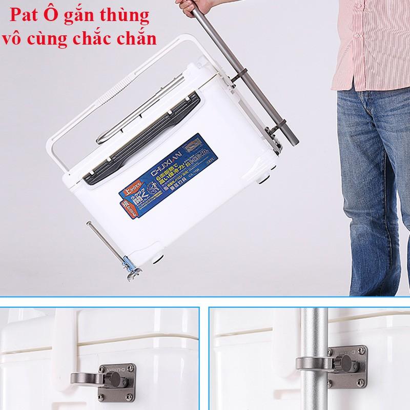 Pat Ô, Dù câu cá CHIXUAN hợp kim nhôm magie cao cấp gắn thùng tiện lợi LK-12