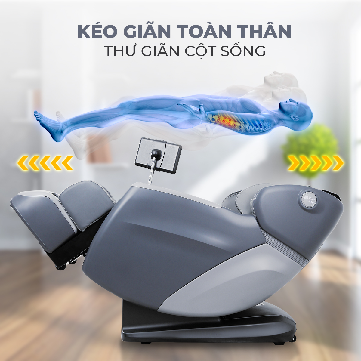 Ghế massage ELIP Lion Pro (AI) - Điều khiển bằng giọng nói, massage chuyên sâu