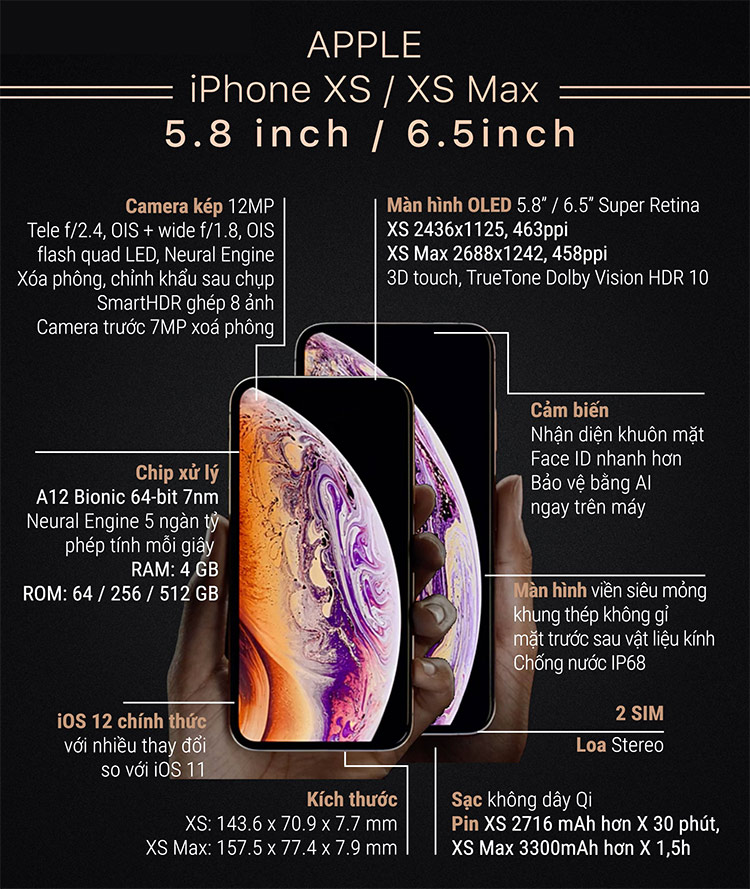 Điện thoại Apple Iphone XS Max - 256GB