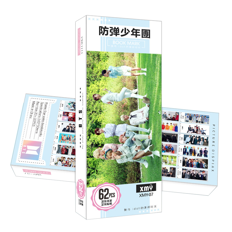 Bookmark BTS 62 pcs mới