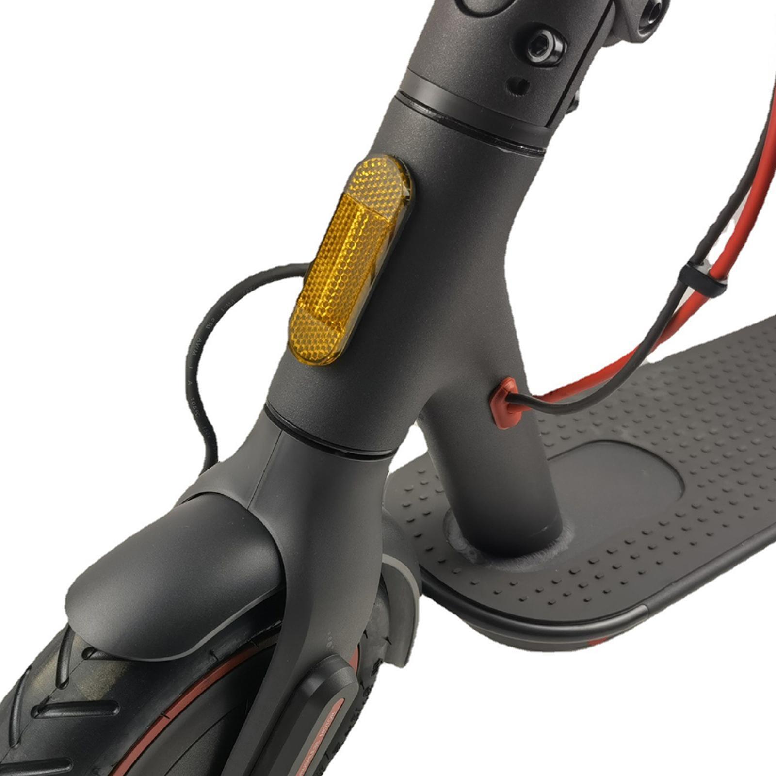 Amber Reflectors Bicycle Safety Reflector Reflective Sticker Universal Compatible with Scooter, Bike