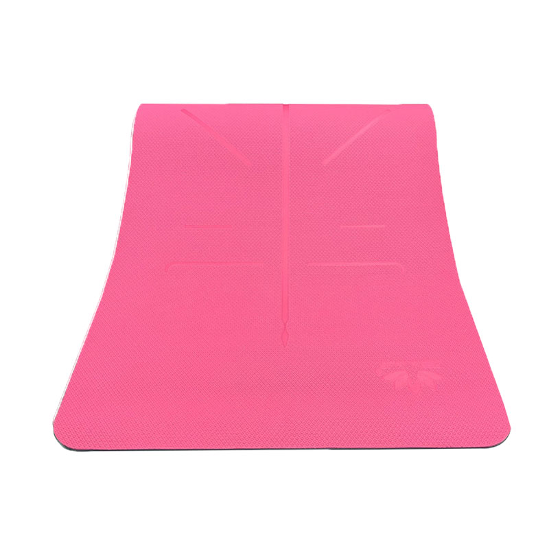 Thảm tập Yoga định tuyến Zera TPE 2 lớp 6mm - Hồng
