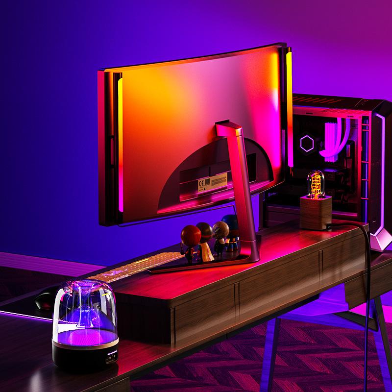 Giao hàng nhanh rgb đón không khí ánh sáng máy tính để bàn phòng thể thao điện tử không khí phòng ngủ âm nhạc đầy màu sắc điều khiển âm thanh nhịp điệu âm thanh ánh sáng