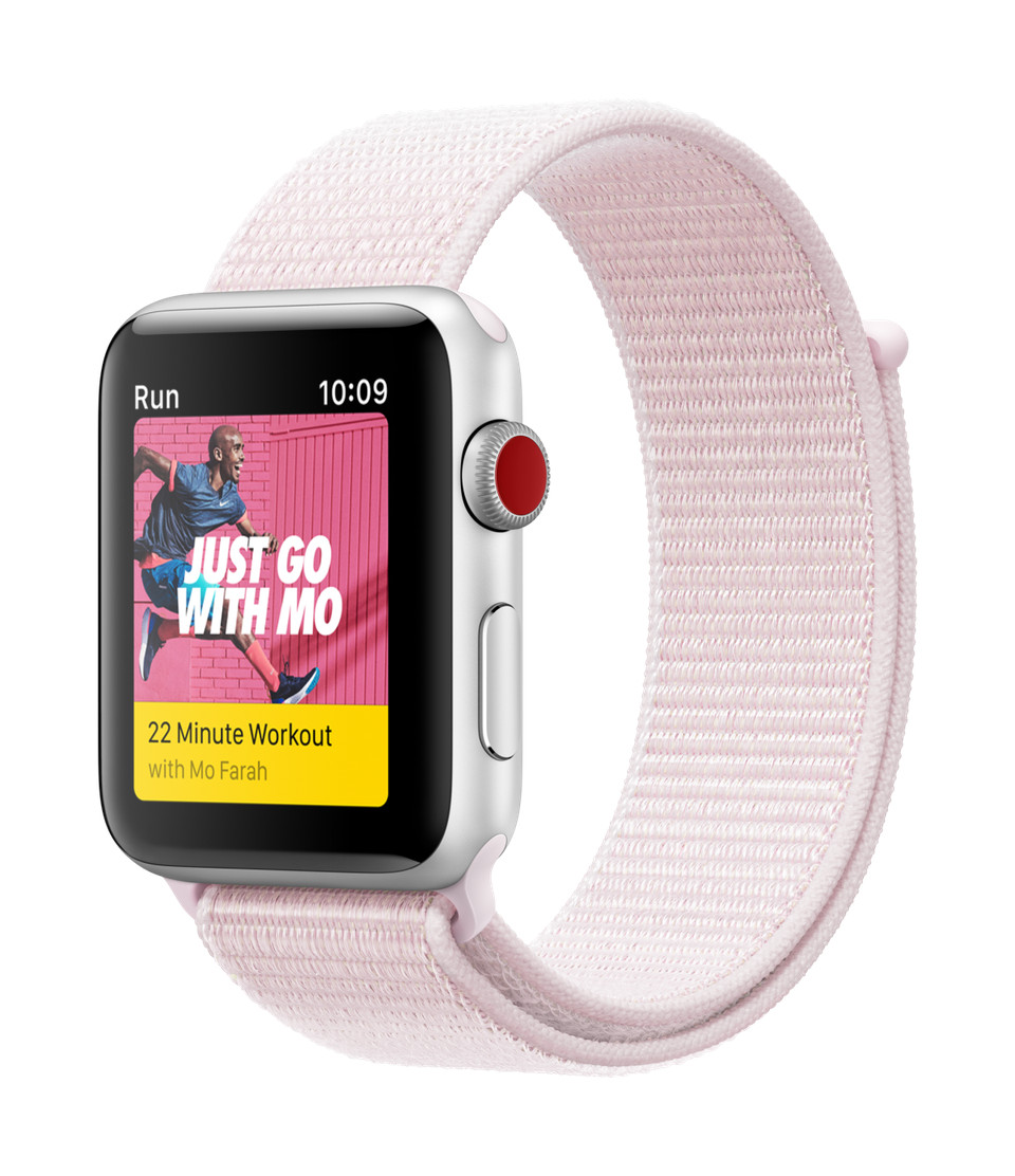 Dây Nylon Sport Loop Pearl Pink cho Apple Watch 38/40/42/44mm