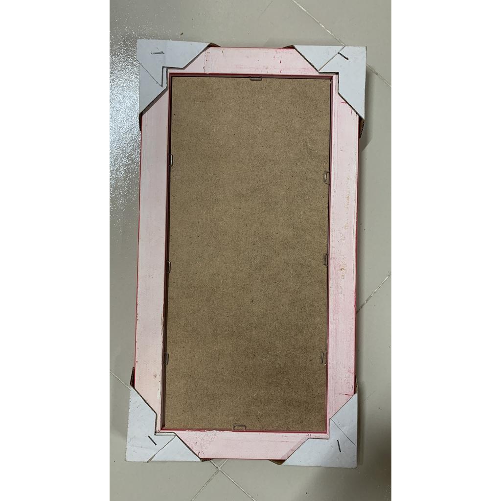 Bài vị kiếng "Kính Như Tại" - Khung Gỗ - 12x25