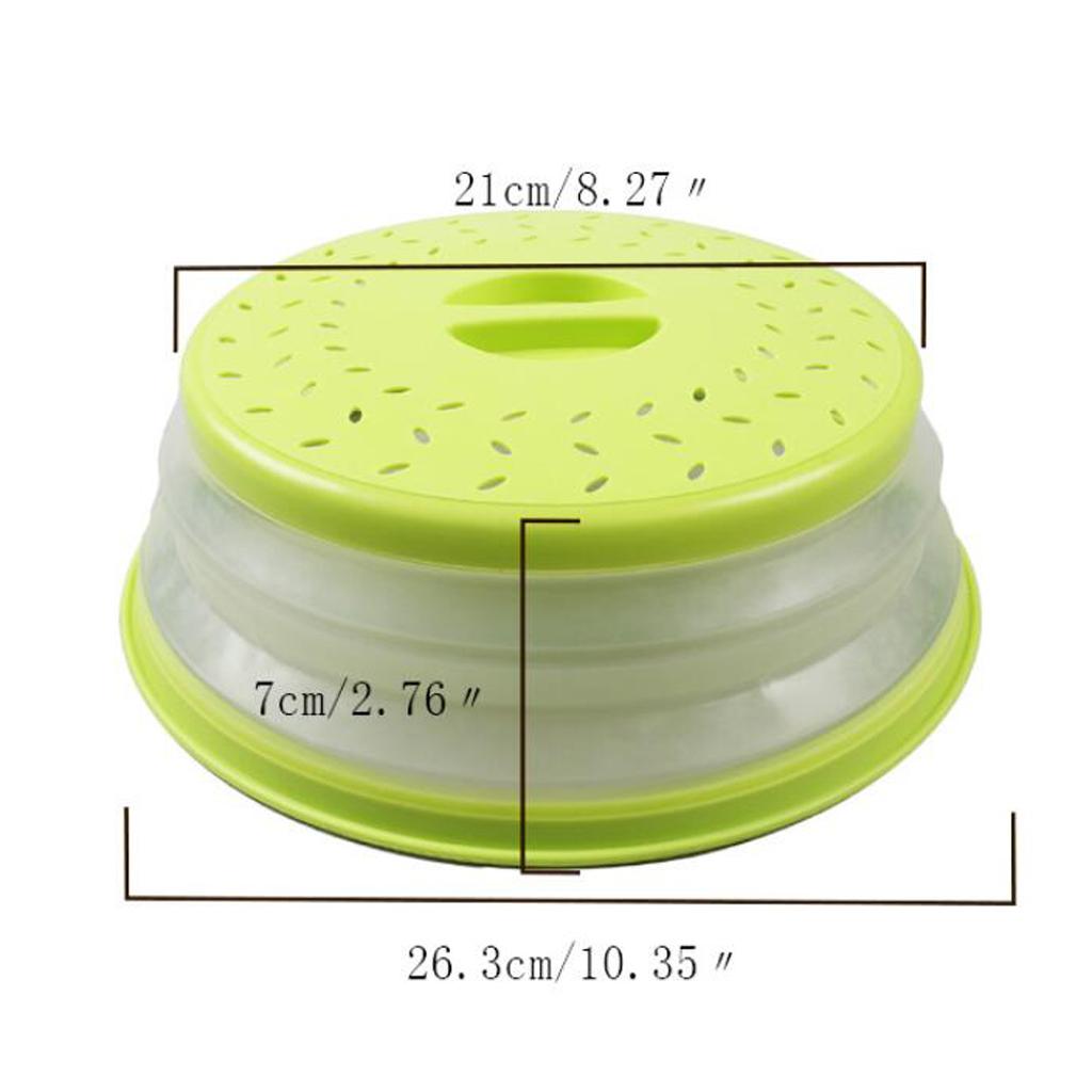 Plastic Microwave Food Cover Vented Splatter Protector Lid Safe Vent Yellow
