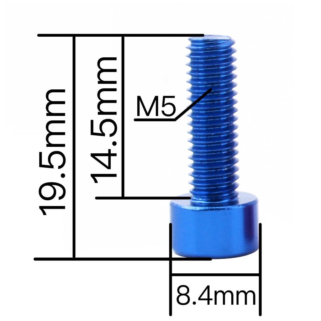 4 Pieces Water Bottle Cage Bolts Holder Screws Hex Socket Screws Aluminum Alloy Bicycle Accessories Screws Aluminum