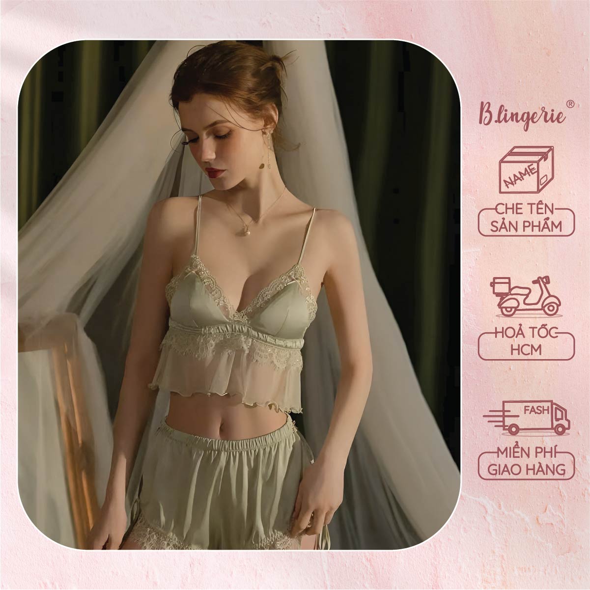 Bộ Đồ Ngủ Nữ Tính - B.Lingerie