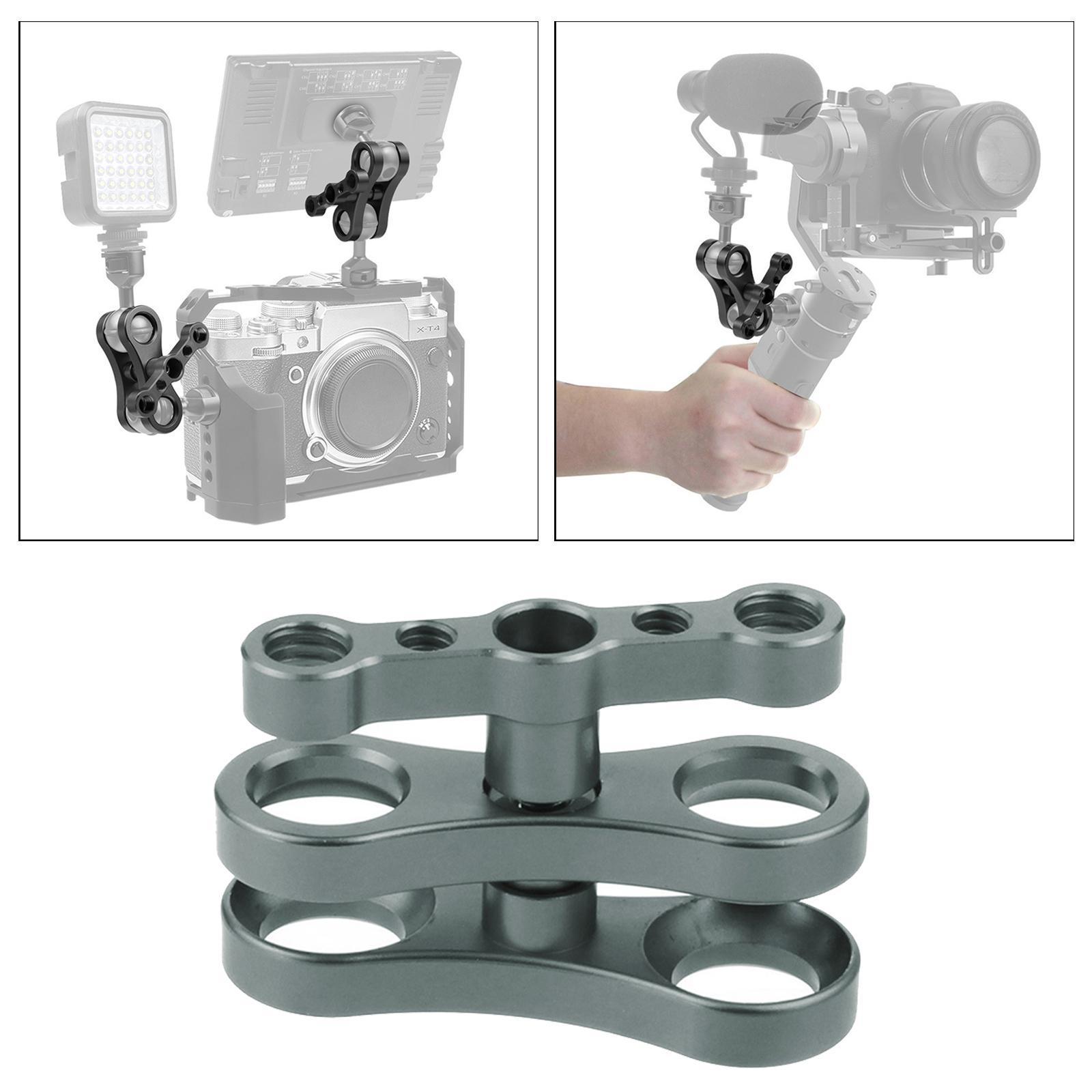 Aluminum Standard 1" Ball Clamp for Underwater Diving Light Arm System red