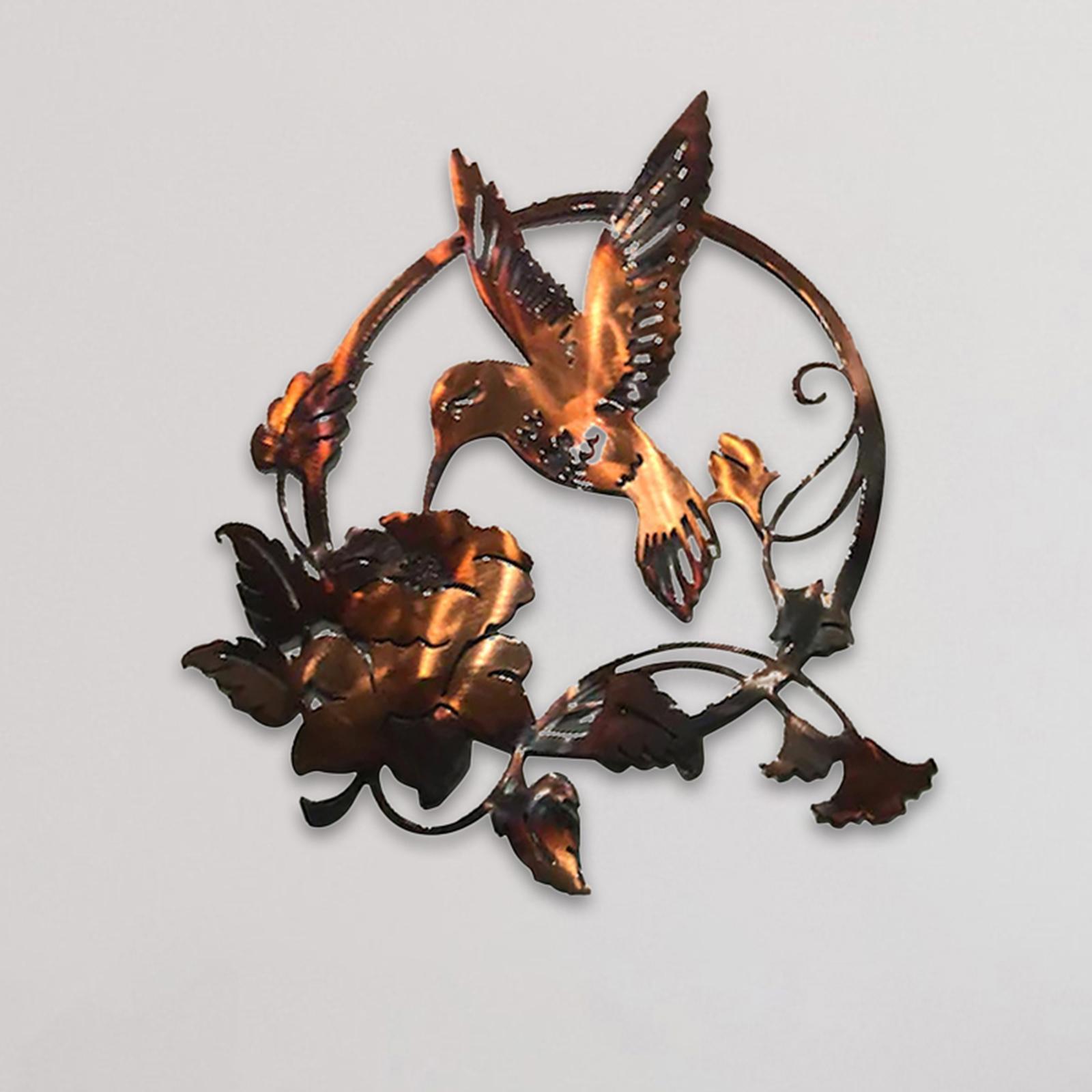 Bird Metal Wall Silhouette Wall Sculptures Garden Statues Outdoor Home