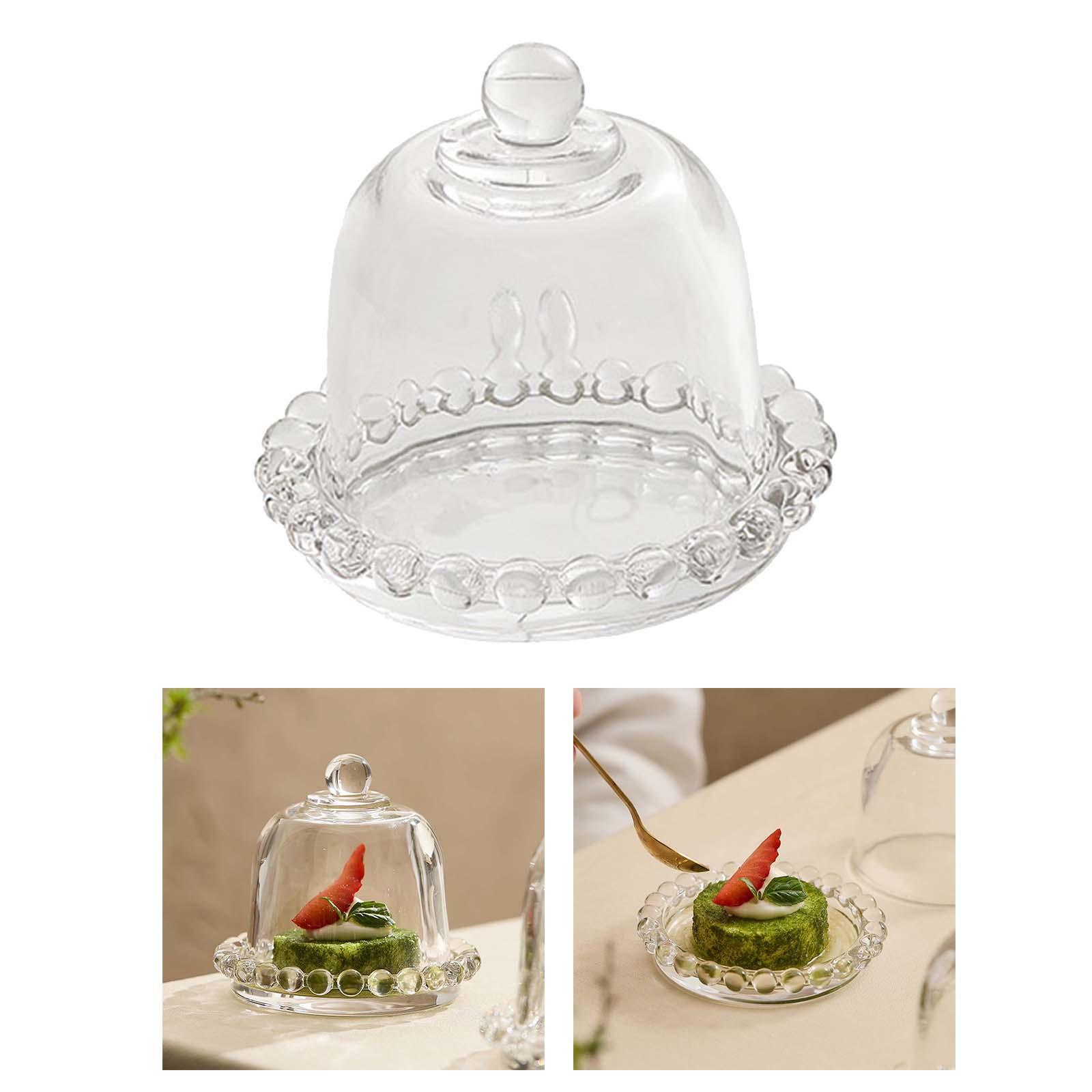 Glass Round Cake Stand Cake Plate Dessert Platter Dessert Serving Tray