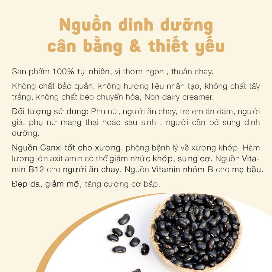 BỘT DINH DƯỠNG ĐẬU ĐEN VÀ CÁC LOẠI HẠT