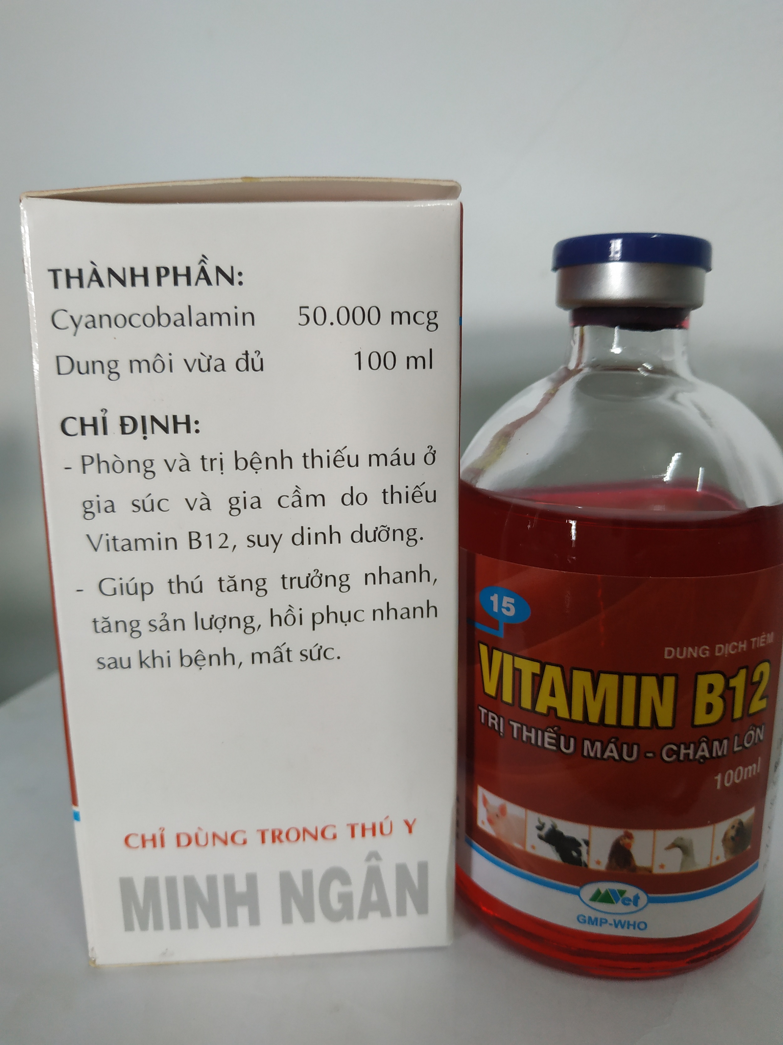 Vitamin B12 Giải độc cho cây trồng - chai 100ml minh ngân