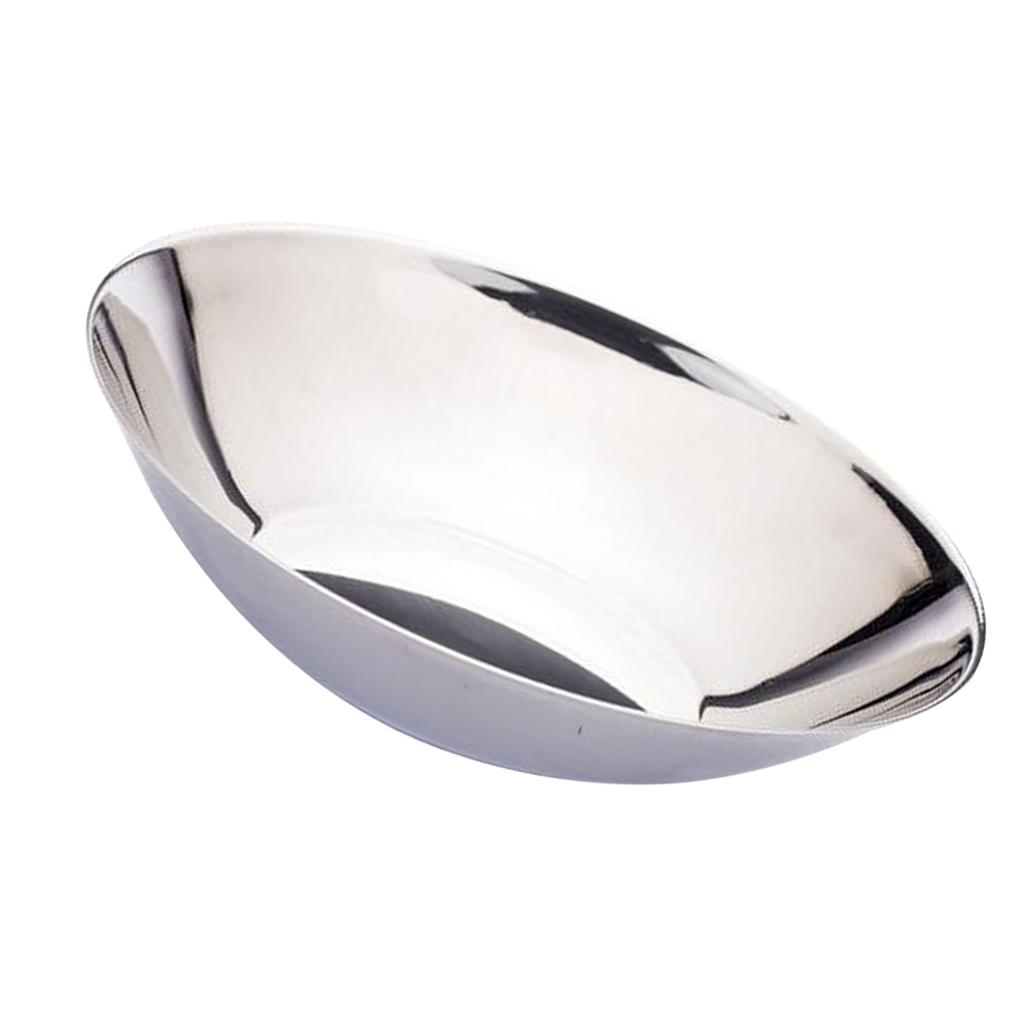 Stainless Steel Mixing Salad Bowls Cooking Baking Bowl Serving Tray 16cm