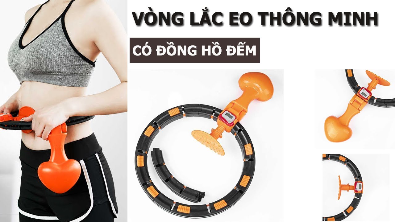 Vòng Lắc Eo Thông Minh Có Đồng Hồ Đếm Số Vòng- Giảm Mỡ Massage Bụng- Hàng Chuẩn Chính Hãng MINIIN