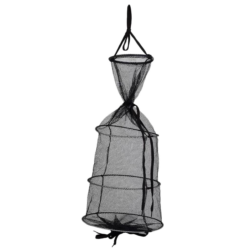 Folded Fishing Net Trap for Shrimp Carp Crayfish Crab Baits Mesh Trap