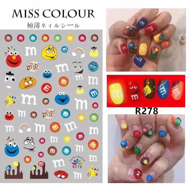 Sticker nail - hình dán móng đáng yêu BYH050