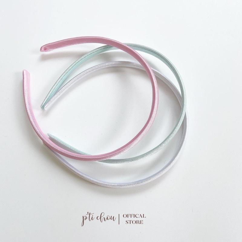 Băng Đô - Bờm Cài Tóc Hàn Quốc Trơn Một Màu Cho Bé Gái