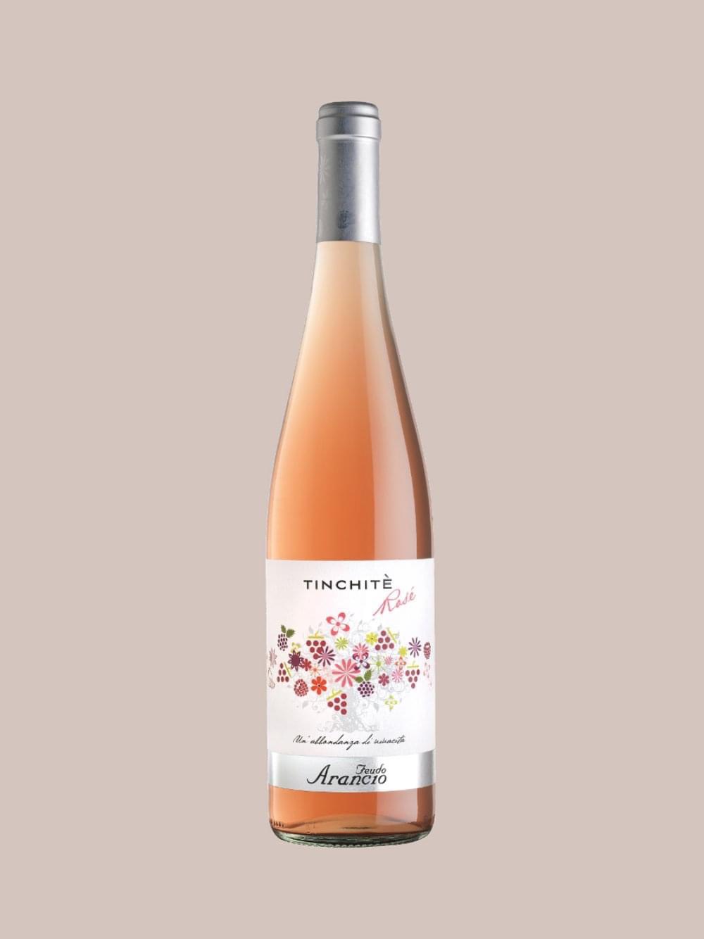 Rượu vang Ý Tinchite ROSE 2021 - vang hồng được làm từ nho Nero d'Avola, vùng Sicily, Ý - hương thơm trái cây