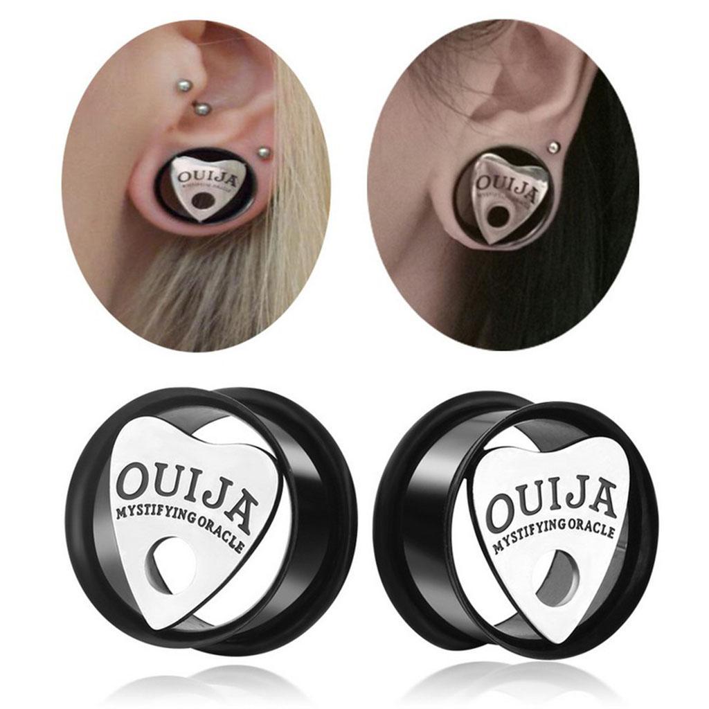 Ear Tunnel Stretching  Stainless Steel Screw Fit Gauge  Expander - 8mm