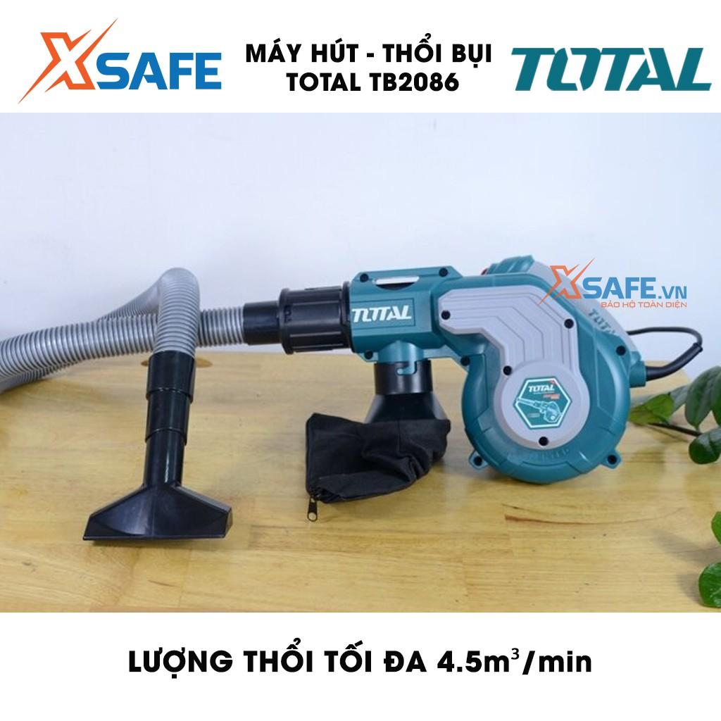 Máy thổi/hút bụi TOTAL TB2086 công suất 800W tặng kèm túi chứa, ống và 2 vòi sử dụng