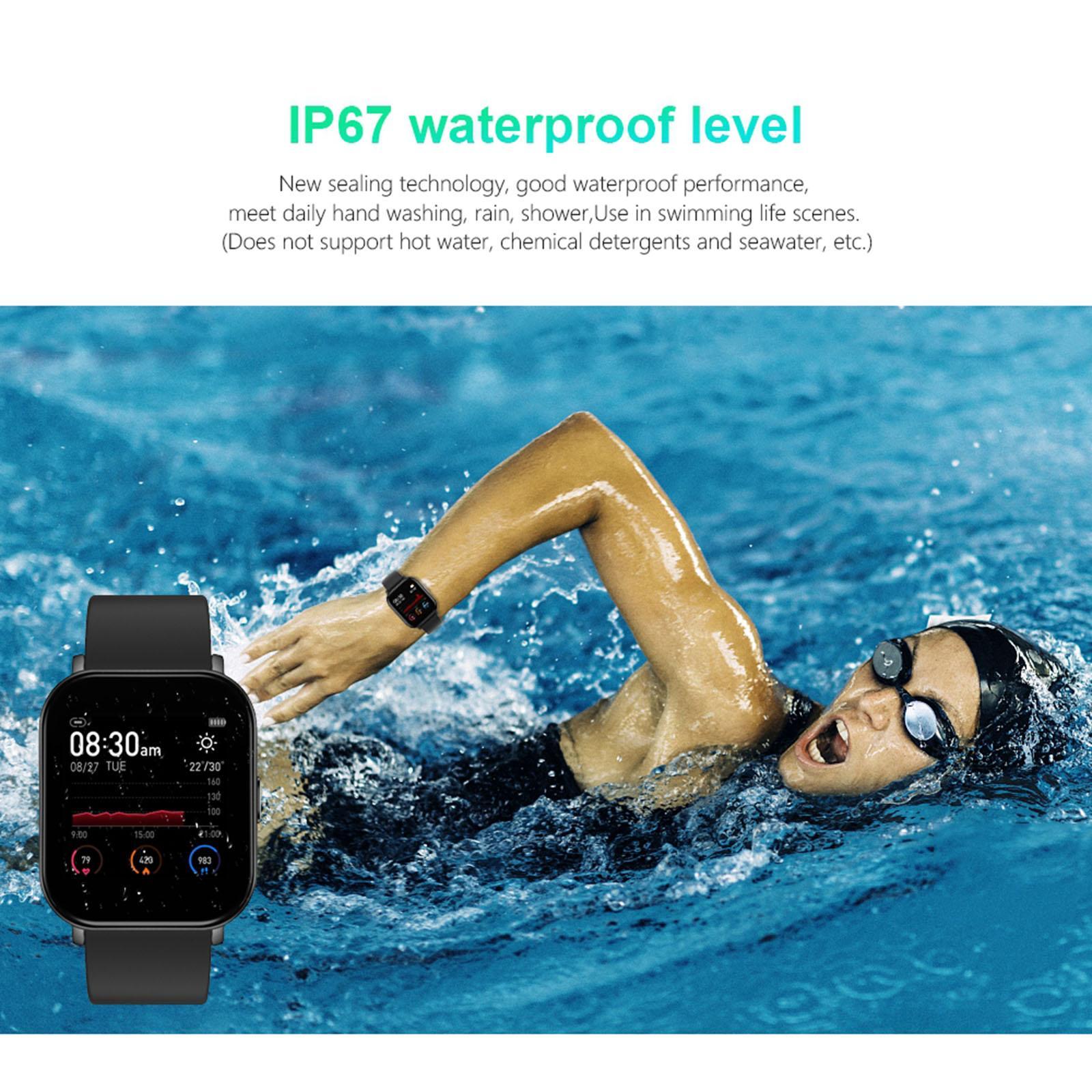 Smart Watch Sports Fitness Tracker   Monitor for Men Women Black